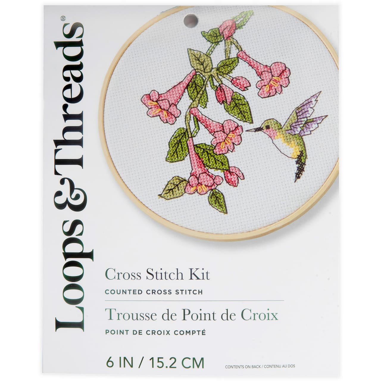 Hummingbird Counted Cross Stitch Kit by Loops &#x26; Threads&#xAE;